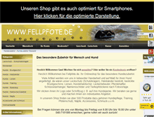 Tablet Screenshot of fellpfote.de